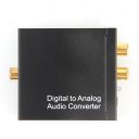 Digital Coaxial Toslink Optical to Analog L/R RCA Audio Converter Adapter