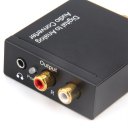 Digital Coaxial Toslink Optical to Analog L/R RCA Audio Converter Adapter