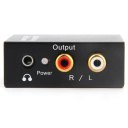 Digital Coaxial Toslink Optical to Analog L/R RCA Audio Converter Adapter