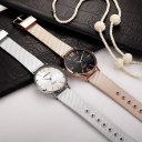 Fashion Women Watch Mesh Steel Watchstrap Ultra-thin Waterproof Quartz Watch