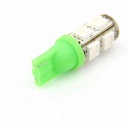 T10 5050 Bulb Wedge Car White 9-LED Green Light New
