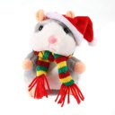 Funny Walking Talking Speaking Nodding Hamster Plush Toy Animal Kids Toy