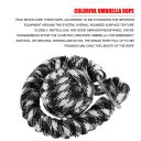 Outdoors Survival Steelball Umbrella Rope Key Ring Pendant Survival Kits
