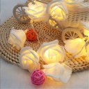 Bright 20 LED USB Rose Flower Shape LED Light Strip Christmas Decorative Lamp