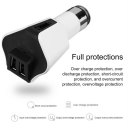 Auto Charger Car Air Purifier Dual USB Charger for Smartphone Odor Removal