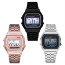 LED Digital Wrist Watch Ultra Thin Alarm Wrist Watch Calendar for Men Women