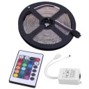 3528 5M RGB Led Flexible SMD Strip Light Lamp + 24 Keys Remote Controller Kit