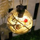 8cm Christmas Tree Ball Ornaments Decorations Transparent Luminous Light