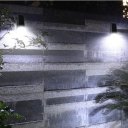 15 LED Outdoor Solar Wall Mount IP65 Light Motion Sensor Garden Path Lamp