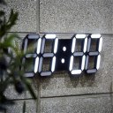Digital LED Wall Clock Desk Night Clock Acrylic Alarm Watch For Home Office
