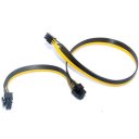 6 Pin To 6+2 Pin Power Cable For Miner Video Graphics Card 18AWG Copper Wires
