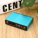 USB 6 Channel 5.1 Audio External Optical Sound Card Adapter For PC Laptop Skype