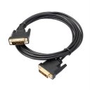 Universal 1.8M/3M/5M DVI D To DVI-D Gold Male 24+1 Pin Dual Link TV Cable