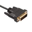 Universal 1.8M/3M/5M DVI D To DVI-D Gold Male 24+1 Pin Dual Link TV Cable