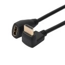High Speed HDMI Right Angle 90 Degree/270 Degree Flat Cable 1.4V 0.3m
