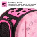 Lovely Floral Soft EVA Portable Pet Bag Breathable Outdoor Carrier Pet Bag