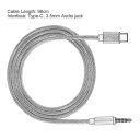 USB Type-C Audio Cable Converter to 3.5mm AUX Audio Extension Cable Cord