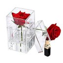 Clear Acrylic Rose Flower Box with Cover Romantic Flower Fresh-keeping Box