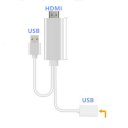 High Speed Turnning To HDMI Mobile Phone Connecting TV Cable Adapter 80cm