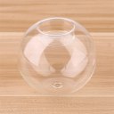 8/10/12CM Clear Round Hollow Heat Resistant Glass Candle Holder Candlestick