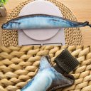 Lovely Cute Design Fish Shape Pencil Case Environmental PVC Casual Pencils Bag