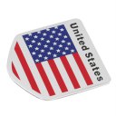 Ameriacan Flag Pattern Square/Shield Shape Stickers Decal Car Window Door