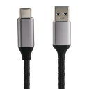USB3.1 Type-C to USB3.0 Male to Male Braided Cable Data Sync Charging Cable