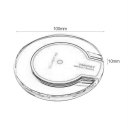 Round Universal Wireless Charger Clear Qi Wireless Fast Charger Charging Pad