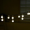6M 20LED Round Bulb Festoon Party Strip Light with Milky 95 Lampshade BZ531
