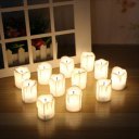 12pcs Flameless Romantic Tear Dropped LED Candles Wedding Engagement Candles