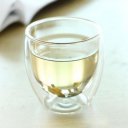 250ML Heat Resistant Double Wall Glass Cup Tea Drink Cup Insulated Clear Glass