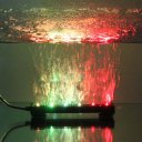 RGB LED Aquarium Submersible Light Bubble Lamp Make Oxygen with Remote Control