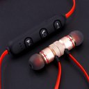 Magnetic Wireless Bluetooth Sports Earphones Metal Earbuds Universal For Phone