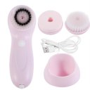 3 In 1 Facial USB Rechargeable Electric Rotating Facial Cleansing Brush