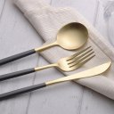 Stainless Steel Dinnerware Set Luxurious Cutlery Set Fork Knife Spoons Suit