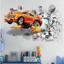 Stylish 3D Wall Sticker Wall Poster Car Pattern Door Poster Decorative Sticker