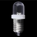 E10 LED Screw Base Indicator Bulb Cold White 6V DC Illumination Lamp Light