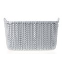 Plastic Weaving Rattan Basket Multifunction Bathroom Shower Storage Basket