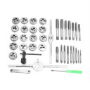 40Pcs Metric Tap Wrench and Die Pro Set M3-M12 Nut Bolt Alloy Metal Hand Tools