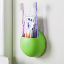 Home Bathroom Toothbrush Wall Mount Holder Sucker Suction Cups Organizer