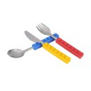 Bricks Silicon Steel Portable Adult Kids Cutlery Knife Fork Spoon