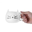 Ceramic Cat Mug White/Black Food Grade Ceramic Coffee Milk Tea Mug Cup