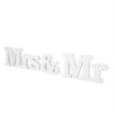 White Mr & Mrs Wooden Letters for Wedding Decoration Sign Top Table Present Decor