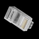 100PCS Crystal Head RJ45 CAT5 CAT5E Modular Plug Gold Plated Network Connector