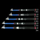 1.8M 2.1M 2.4M 2.7M 3M Telescopic Fiberglass Fish Pole With 200 Fishing Reel