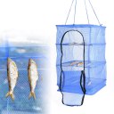 3 Layer Universal Fish Net Drying Rack Folding Hanging Prawn Crab Dryer Hanger