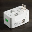 Universal Adapter Dual USB Power Charger Travel Electric Converter Plug