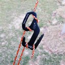 9 Shape Rope Tightener Tie Down Strap Tool Camping Tent Rope Buckle