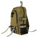 Unisex Backpack Vintage Canvas Rucksack Preppy School Shoulder Travel Satchel