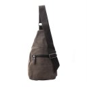 Man Canvas Zipper Flap Shape Messenger Shoulder Bag Customized Outdoor Sports